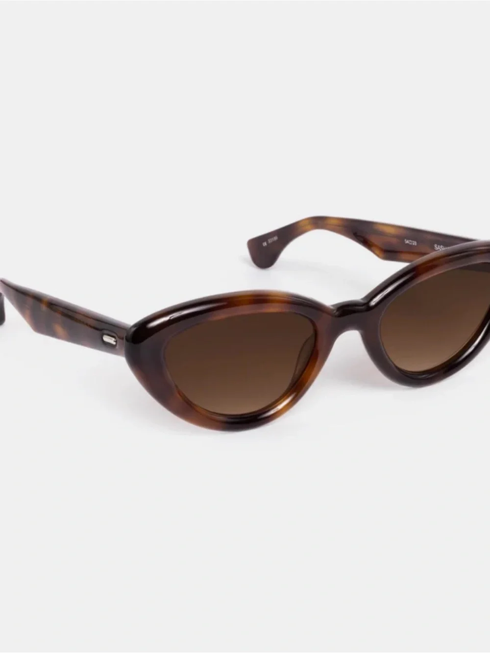 KREWE Brown Tortoise Cat-Eye Sunglasses